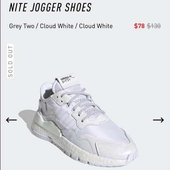NITE JOGGER SHOES — Women’s Adidas athletic shoes - Picture 1 of 4